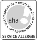 AHA RACCOMANDATO DA EMPFOHLEN DURCH RECOMMANDÉ PAR SERVICE ALLERGIE