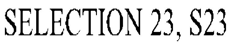 SELECTION 23, S23