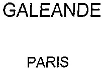 GALEANDE PARIS