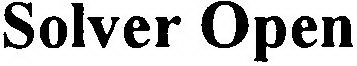 SOLVER OPEN