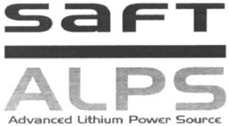 SAFT ALPS ADVANCED LITHIUM POWER SOURCE