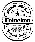 HEINEKEN EST. 1873 ORIGINAL RECIPE BREWED WITH PASSION FOR QUALITY HEINEKEN LAGER BEER PREMIUM QUALITY DIPLOME D'HONNEUR AMSTERDAM 1883 TRADE MARK HORS CONCOURS MEMBRE DU JURY PARIS 1900 MEDAILLE D'OR