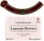 LP LAURENT PERRIER DE TURRI SUPER MATRONAM QUO NON ASCENDAM CHAMPAGNE LAURENT-PERRIER MAISON FONDEE 1812 BRUT TOURS-SUR-MARNE BY APPOINTMENT TO H.R.H. THE PRINCE OF WALES PURVEYORS OF CHAMPAGNE CHAMPA