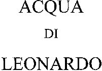 ACQUA DI LEONARDO