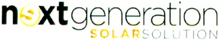 NEXT GENERATION SOLAR SOLUTION