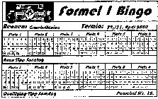 FORMEL 1 BINGO