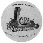 LOW HISTAMINES WWW.LOWHISTAMINES.COM