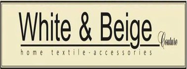 WHITE & BEIGE HOME TEXTILE ACCESSORIES