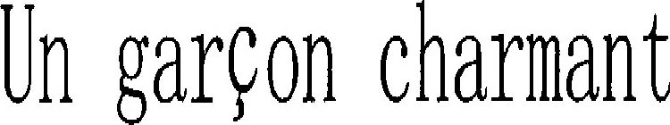 UN GARÇON CHARMANT