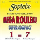 SOPLEIX ESSUIE TOUT ULTRA LONG MEGA ROULEAU SUPER COMPACT 1 MEGA ROULEAU COMPACT = 7 ROULEAUX CLASSIQUES