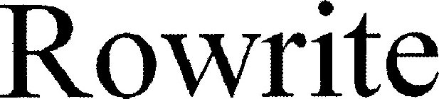 ROWRITE