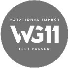 WG11 ROTATIONAL IMPACT TEST PASSED