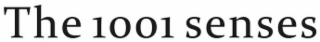 THE 1001 SENSES