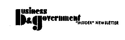 BUSINESS & GOVERNMENT 
