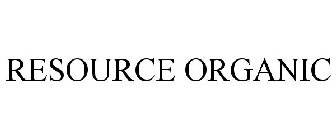 RESOURCE ORGANIC