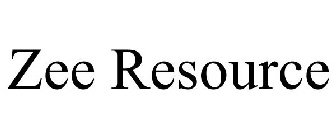 ZEE RESOURCE