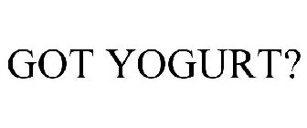 GOT YOGURT?