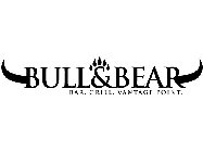 BULL & BEAR BAR. GRILL. VANTAGE POINT.