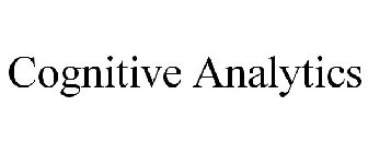 COGNITIVE ANALYTICS