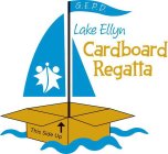 G.E.P.D. LAKE ELLYN CARDBOARD REGATTA THIS SIDE UP