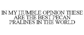 IN MY HUMBLE OPINION THESE ARE THE BEST PECAN PRALINES IN THE WORLD