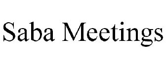 SABA MEETINGS