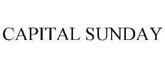 CAPITAL SUNDAY