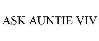 ASK AUNTIE VIV
