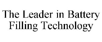 THE LEADER IN BATTERY FILLING TECHNOLOGY