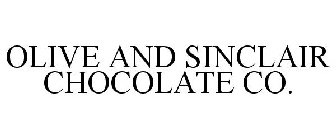 OLIVE AND SINCLAIR CHOCOLATE CO.