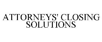 ATTORNEYS' CLOSING SOLUTIONS