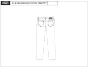 VANS CHECKERBOARD PATCH ON PANT