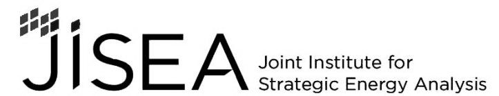 JISEA JOINT INSTITUTE FOR STRATEGIC ENERGY ANALYSIS