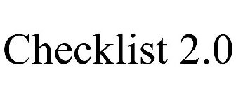 CHECKLIST 2.0