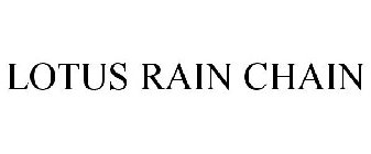 LOTUS RAIN CHAIN