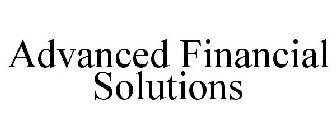 ADVANCED FINANCIAL SOLUTIONS