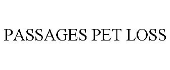 PASSAGES PET LOSS