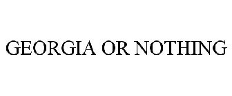 GEORGIA OR NOTHING