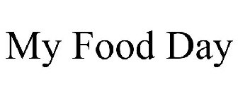 MY FOOD DAY