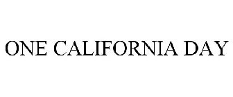 ONE CALIFORNIA DAY