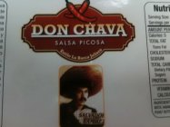 DON CHAVA SALSA PICOSA ESTILO LA BARCA JALISCO SALVADOR RAMIREZ