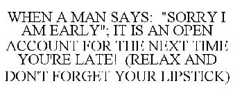 WHEN A MAN SAYS: 