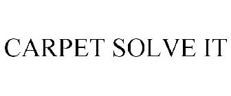 CARPET SOLVE IT