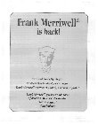 FRANK MERRIWELL IS BACK! 