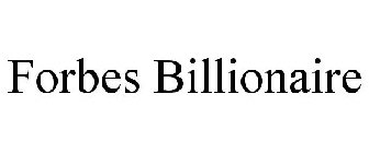 FORBES BILLIONAIRE