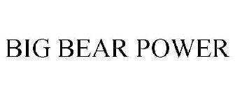 BIG BEAR POWER