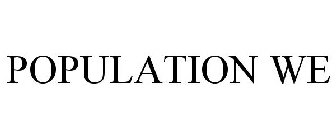 POPULATION WE