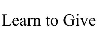 LEARN TO GIVE