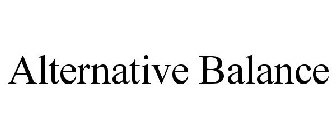 ALTERNATIVE BALANCE