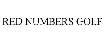 RED NUMBERS GOLF